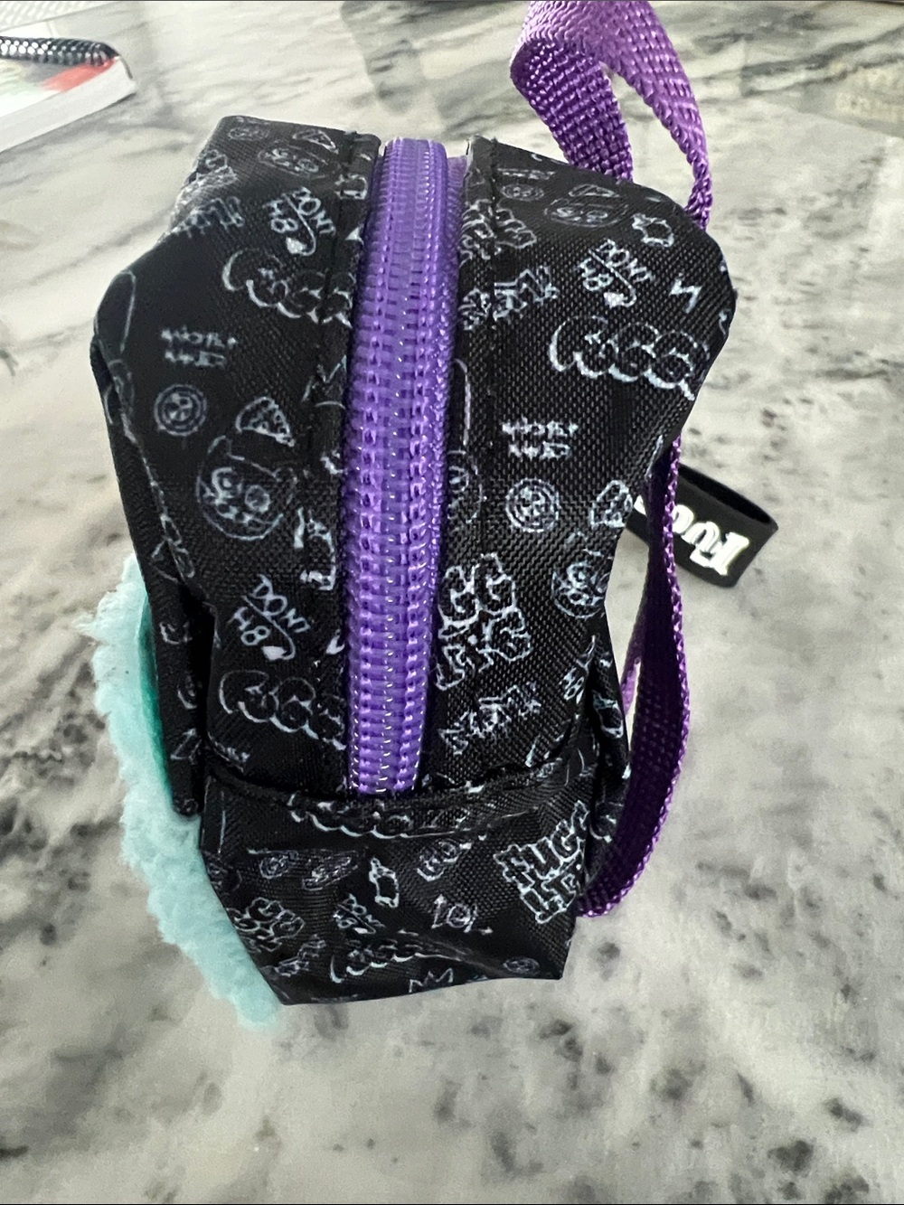 Fuggler Plush Blue Monster Backpack with Keychain (Gift Set) - Picture 7 of 7